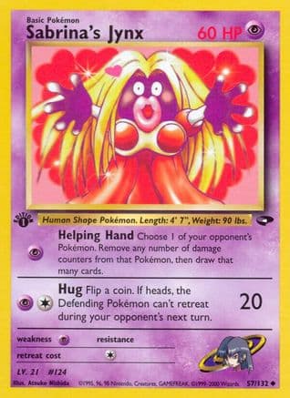 Sabrina's Jynx 057/132 - Gym Challenge 1st Edition