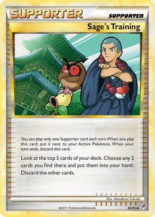 Sage's Training  - Reverse Holofoil Call of Legends - Uncommon