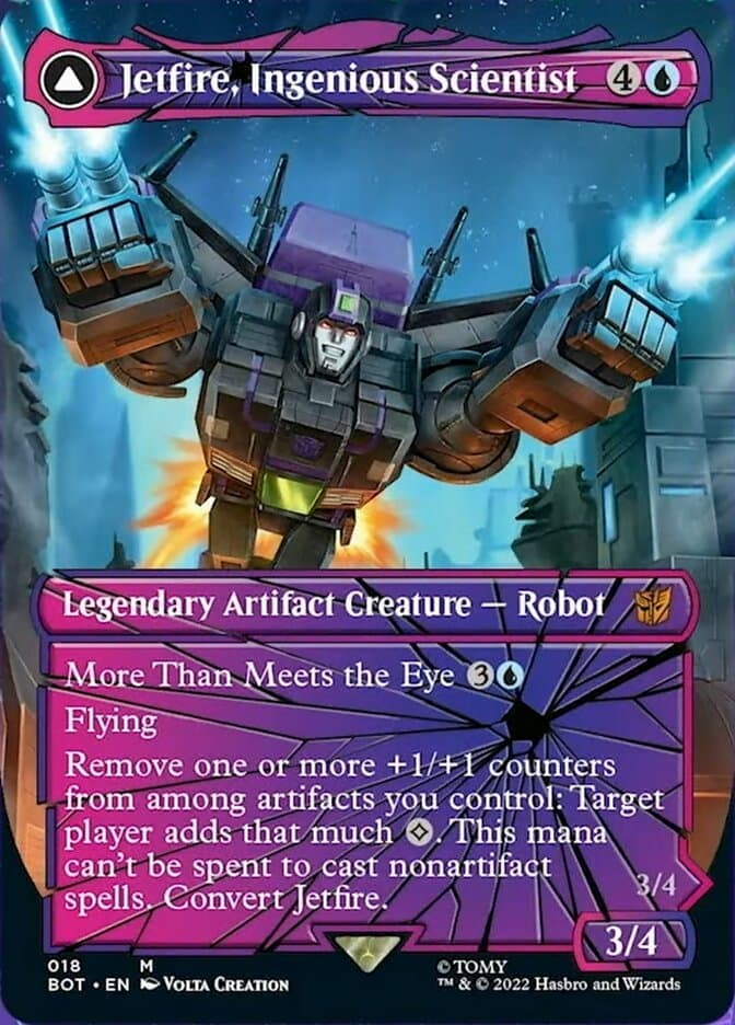 Jetfire, Ingenious Scientist // Jetfire, Air Guardian (Shattered Glass) [Transformers] Foil