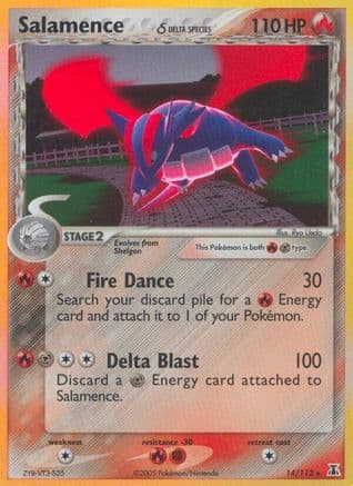 Salamence (Delta Species) 014/113 - Delta Species Reverse Holofoil