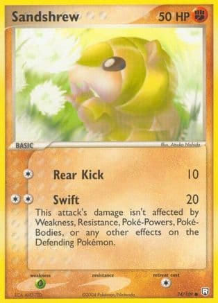Sandshrew 074/109 - Team Rocket Returns Reverse Holofoil