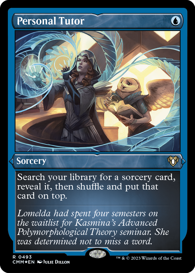 Personal Tutor (CMM-493) - Commander Masters Etched Foil