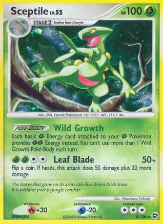 Sceptile 8/106 - Great Encounters Reverse Holofoil