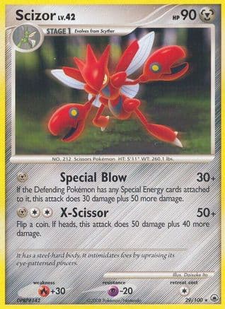 Scizor 29/100 - Majestic Dawn Reverse Holofoil