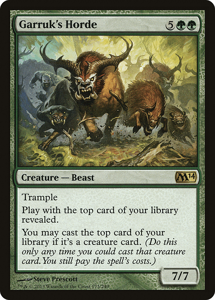 Garruk's Horde [Magic 2014] Foil