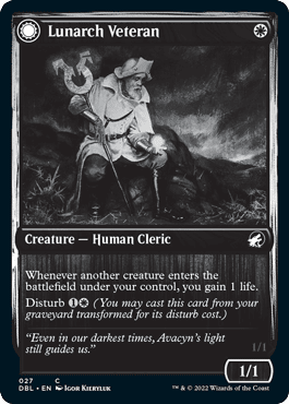 Lunarch Veteran // Luminous Phantom [Innistrad: Double Feature] Foil