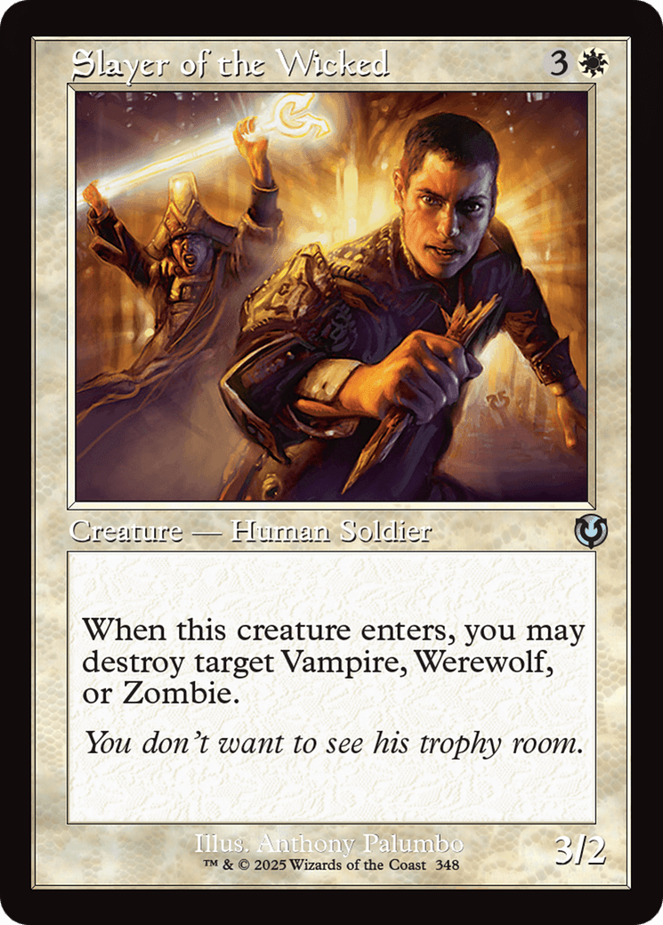 Slayer of the Wicked (Retro Frame) (-348) [Innistrad Remastered]  Foil