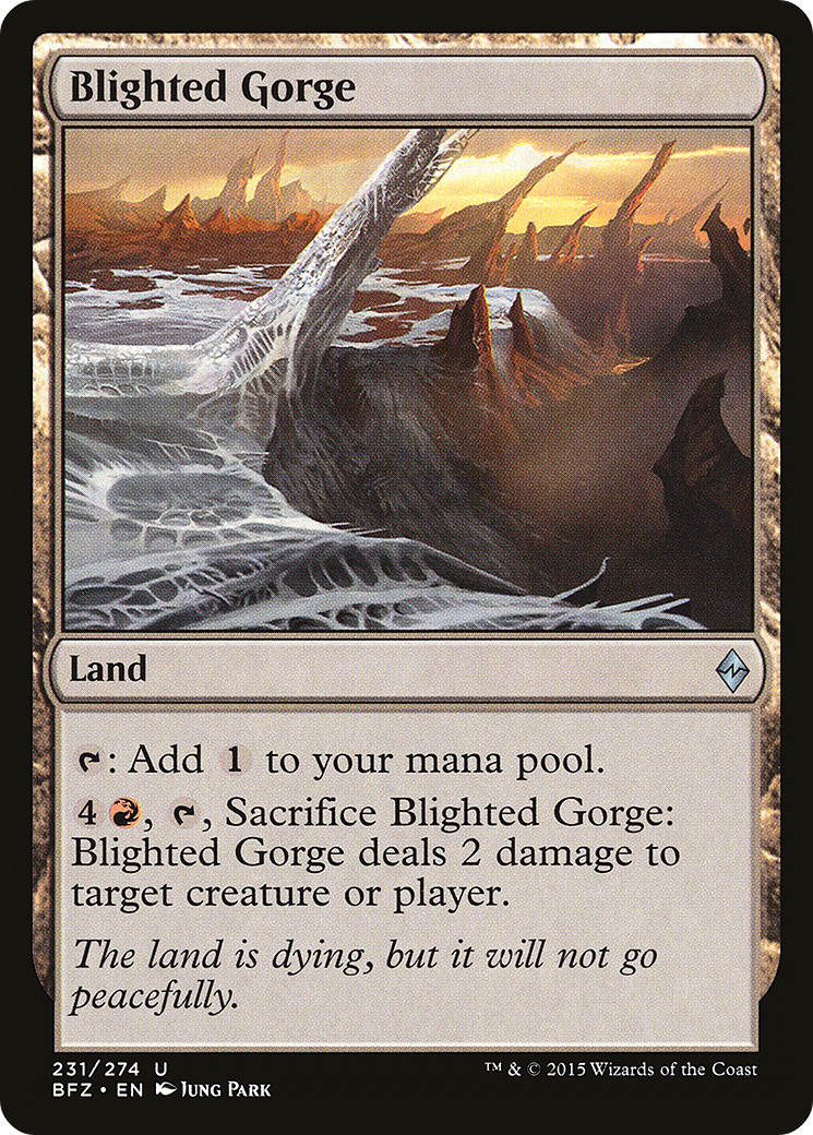 Blighted Gorge [Battle for Zendikar] Foil