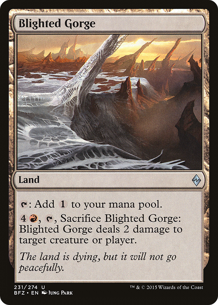 Blighted Gorge [Battle for Zendikar] Foil