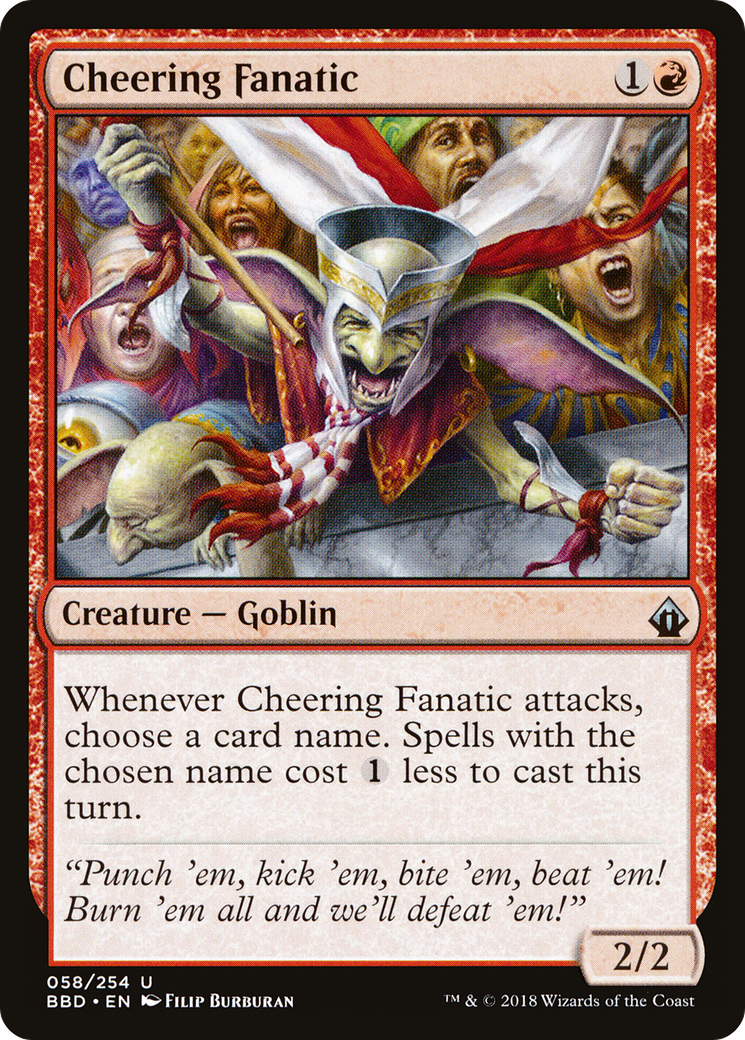 Cheering Fanatic [Battlebond] Foil