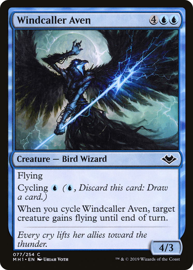 Windcaller Aven [Modern Horizons] Foil