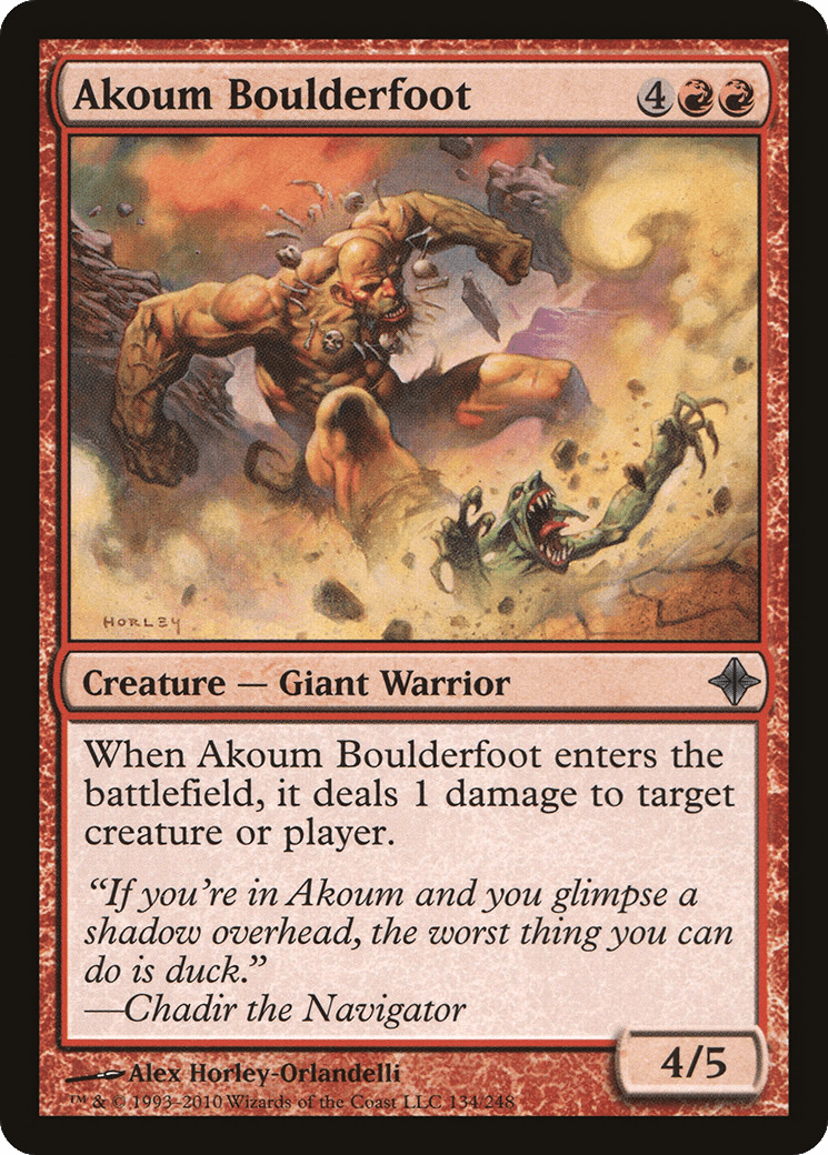 Akoum Boulderfoot [Rise of the Eldrazi] Foil