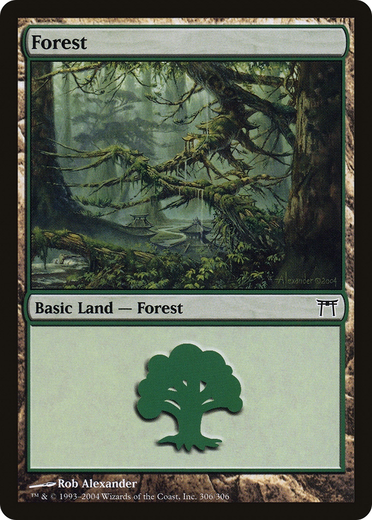 Forest (306) [Champions of Kamigawa] Foil