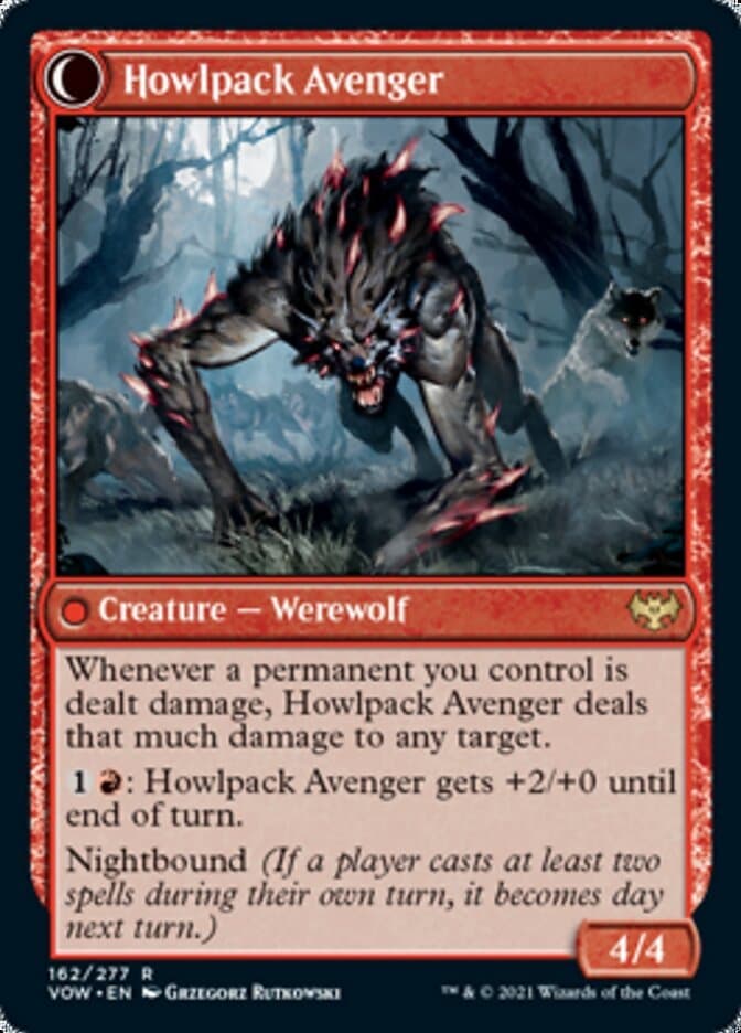 Ill-Tempered Loner // Howlpack Avenger [Innistrad: Crimson Vow] Foil