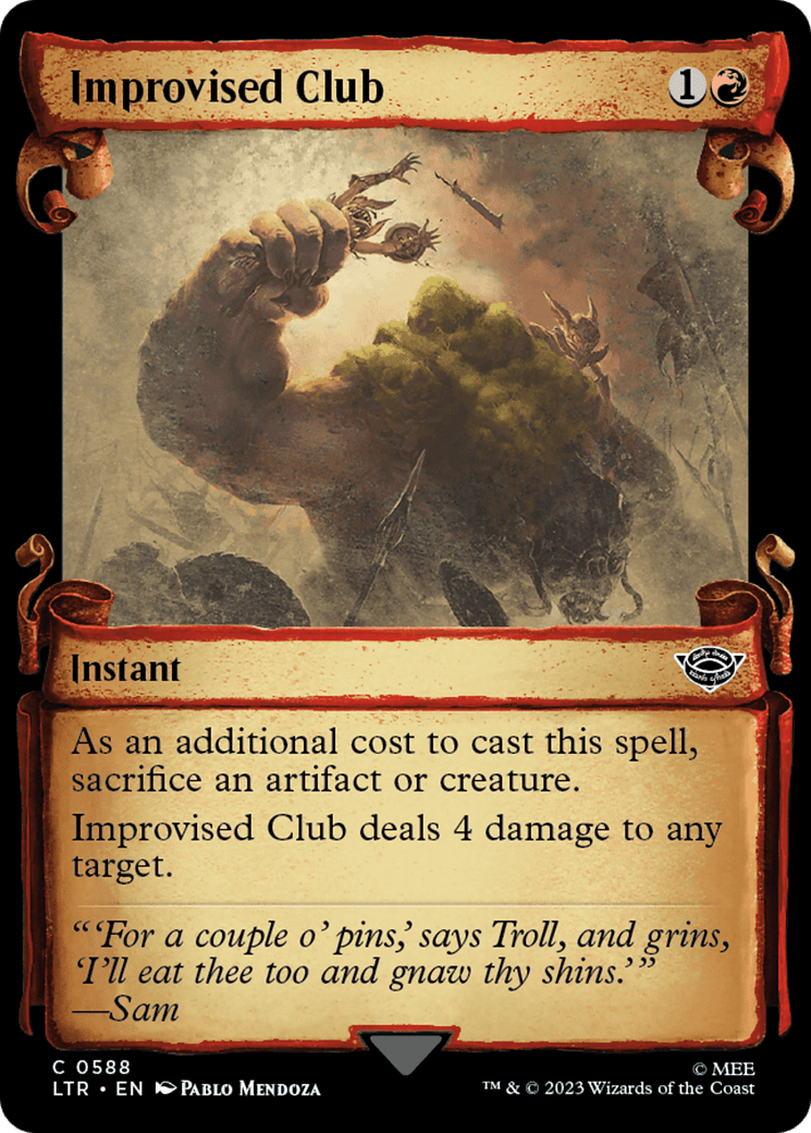 Improvised Club [The Lord of the Rings: Tales of Middle-Earth Showcase Scrolls] Foil