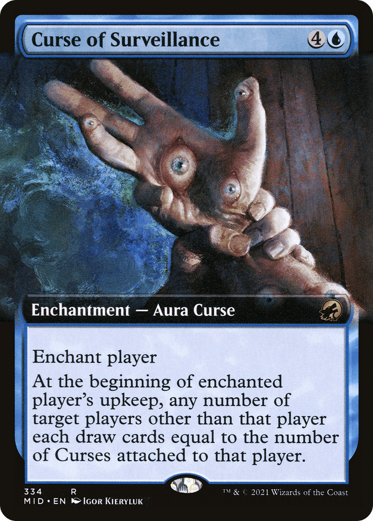 Curse of Surveillance (Extended Art) [Innistrad: Midnight Hunt] Foil