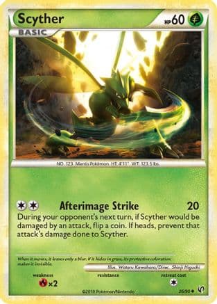 Scyther 36/90 - Undaunted Reverse Holofoil