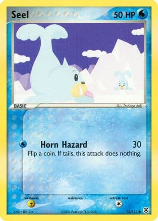 Seel 078/112 - FireRed & LeafGreen Reverse Holofoil