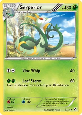 Serperior 5/114 - Black and White Reverse Holofoil