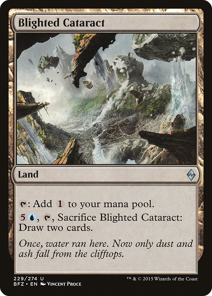 Blighted Cataract [Battle for Zendikar] Foil