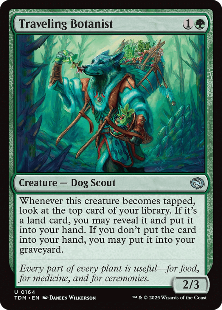Traveling Botanist (164) [Tarkir: Dragonstorm]  Foil