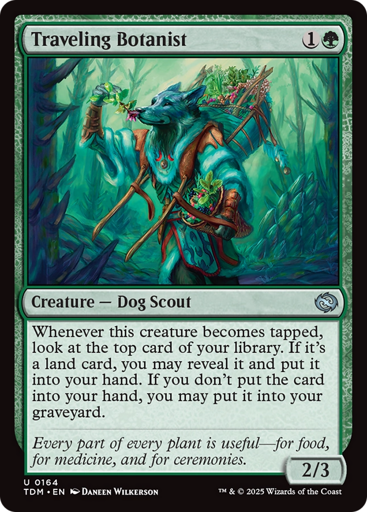 Traveling Botanist (164) [Tarkir: Dragonstorm]  Foil