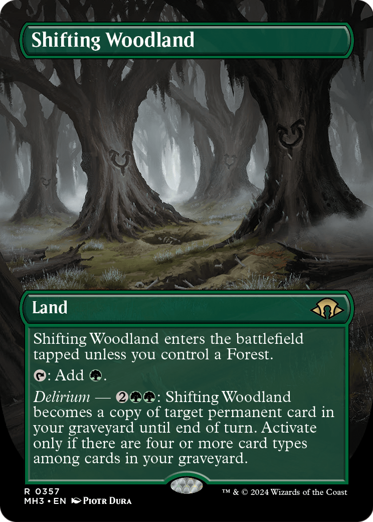 Shifting Woodland (Borderless) [Modern Horizons 3] Foil