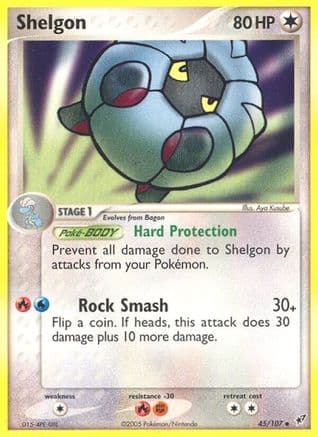 Shelgon  - Reverse Holofoil Deoxys - Uncommon