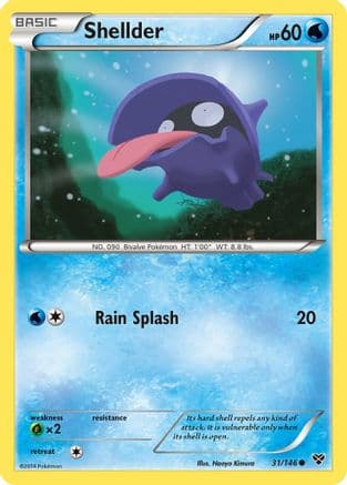 Shellder 31/146 - XY Base Set Reverse Holofoil