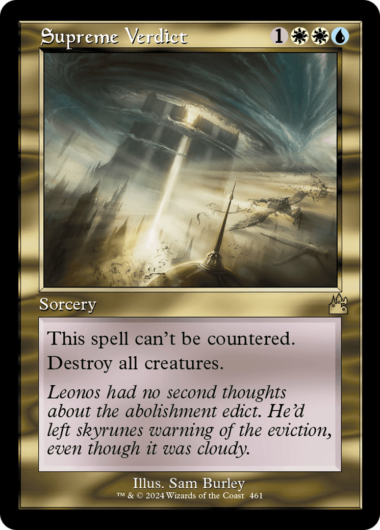 Supreme Verdict (Retro Frame) [Ravnica Remastered] Foil