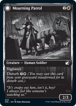 Mourning Patrol 28/534 (Innistrad: Double Feature)  - Foil