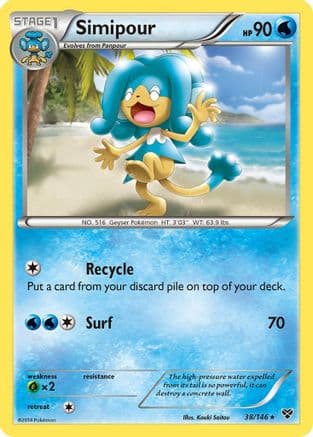 Simipour 38/146 - XY Base Set Reverse Holofoil
