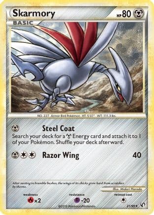 Skarmory 21/90 - Undaunted Reverse Holofoil