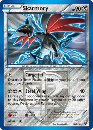Skarmory (Team Plasma) 87/135 - Plasma Storm Reverse Holofoil