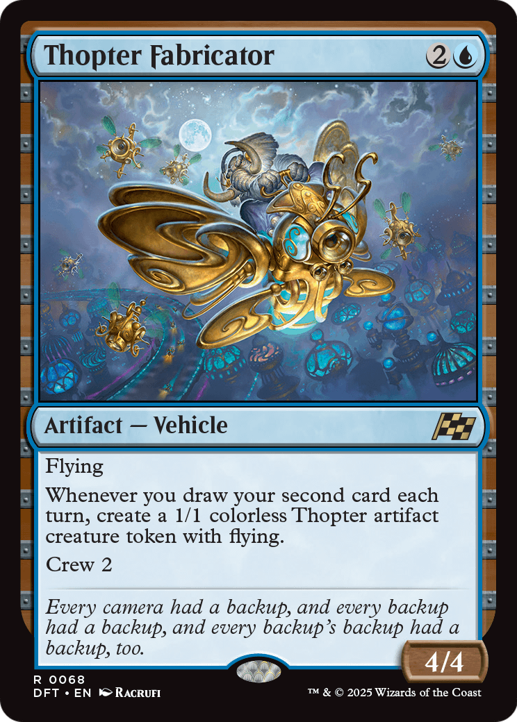 Thopter Fabricator |  Foil (068) [Aetherdrift]