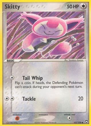 Skitty 062/108 - Power Keepers Reverse Holofoil