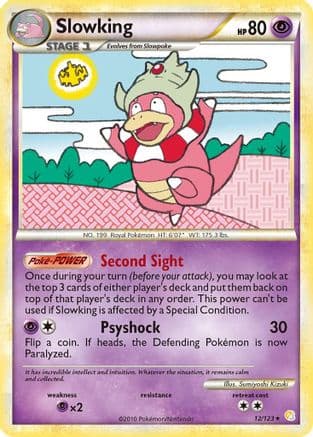 Slowking (12/123) [HeartGold & SoulSilver: Base Set] Reverse Holofoil