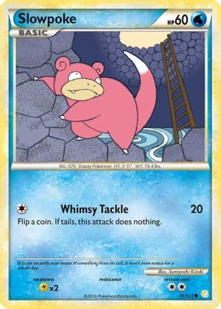 Slowpoke 081/123 - HeartGold SoulSilver Reverse Holofoil