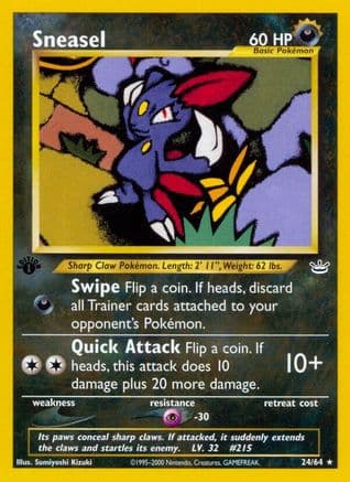 Sneasel 024/64 - Neo Revelation 1st Edition