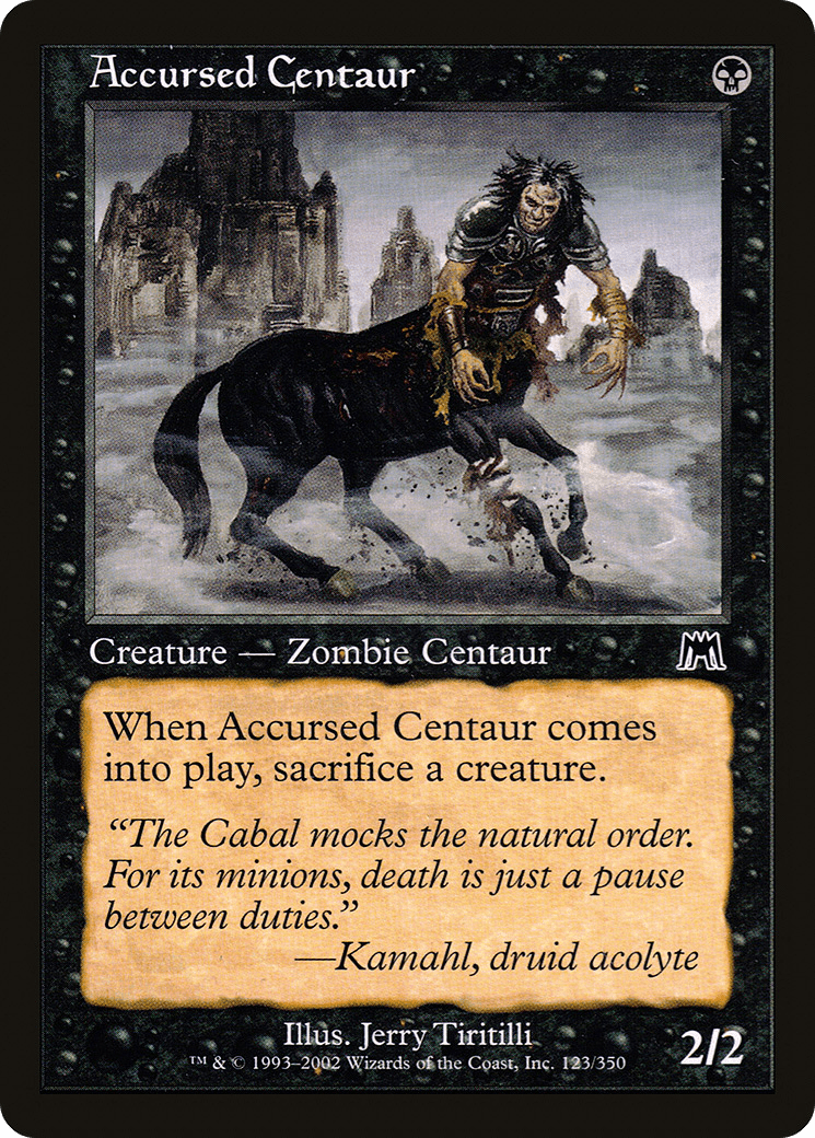 Accursed Centaur [Onslaught] Foil