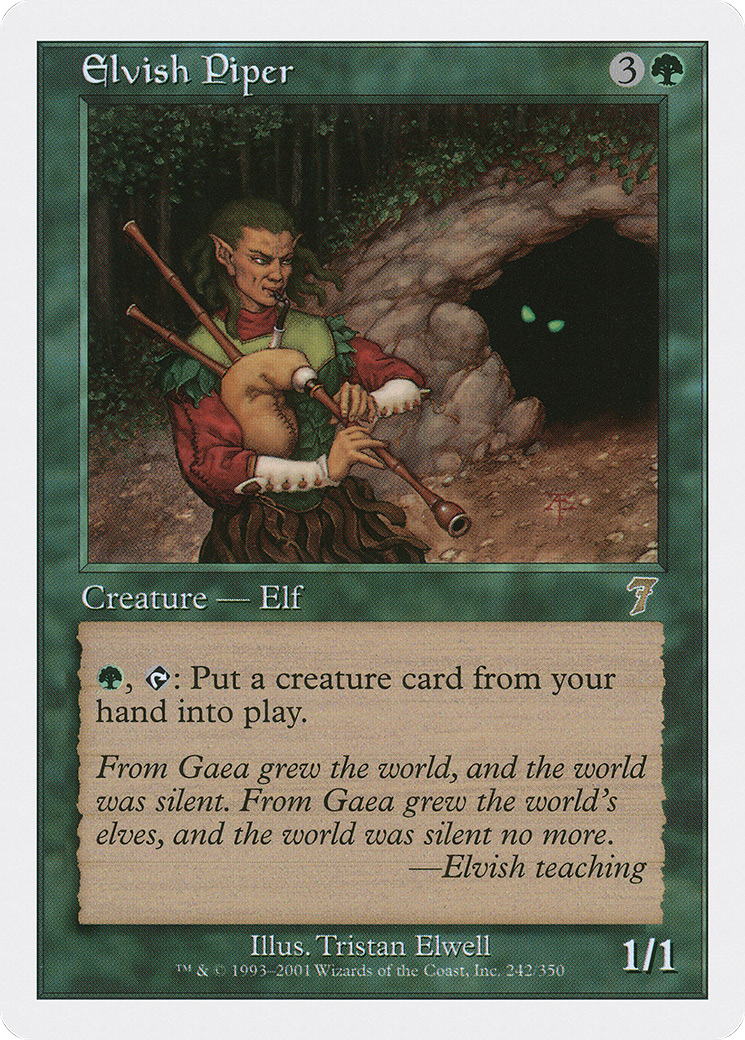 Elvish Piper [Seventh Edition] Foil