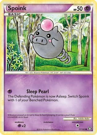 Spoink  - Reverse Holofoil Triumphant - Common