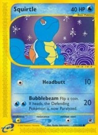 Squirtle (132/165) [Expedition: Base Set] Reverse Holofoil