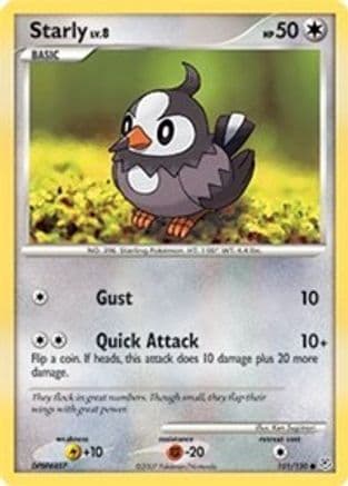 Starly 101/130 - Diamond and Pearl Reverse Holofoil