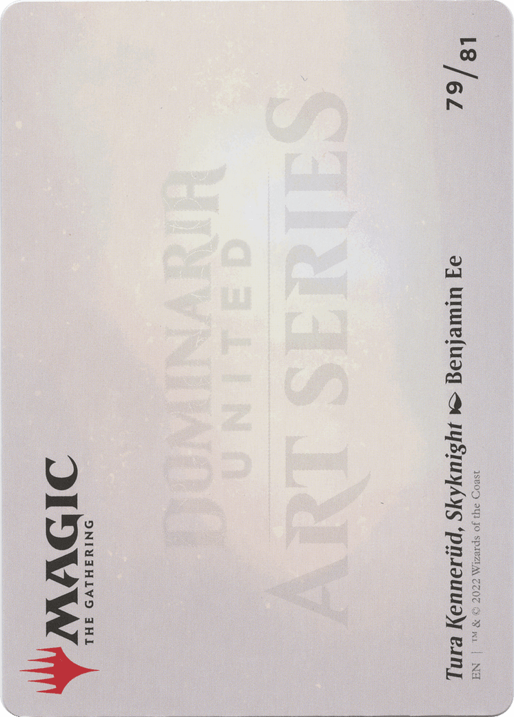 Tura Kennerüd, Skyknight // Tura Kennerüd, Skyknight (ADMU-079) - Dominaria United Art Series (Borderless) Foil