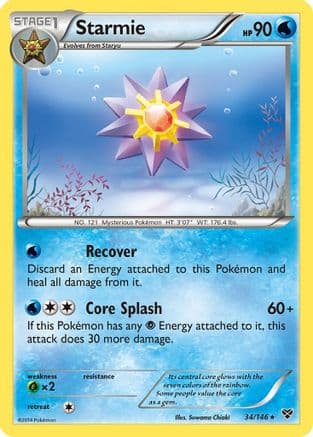 Starmie 34/146 - XY Base Set Reverse Holofoil