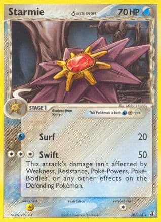 Starmie (Delta Species) 030/113 - Delta Species Reverse Holofoil
