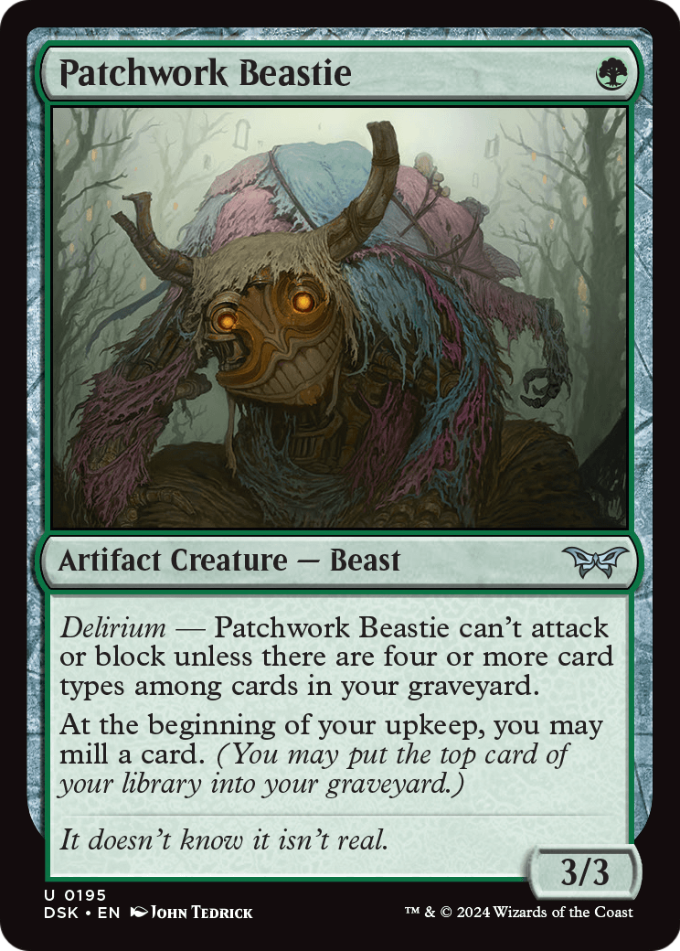 Patchwork Beastie [Duskmourn: House of Horror] Foil