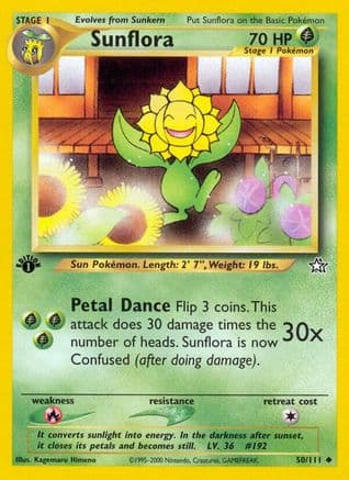 Sunflora 050/111 - Neo Genesis 1st Edition