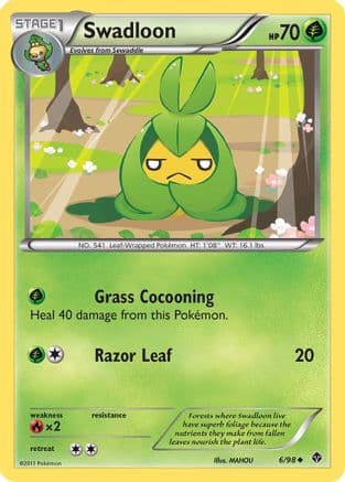 Swadloon (6)  - Reverse Holofoil Emerging Powers - Uncommon